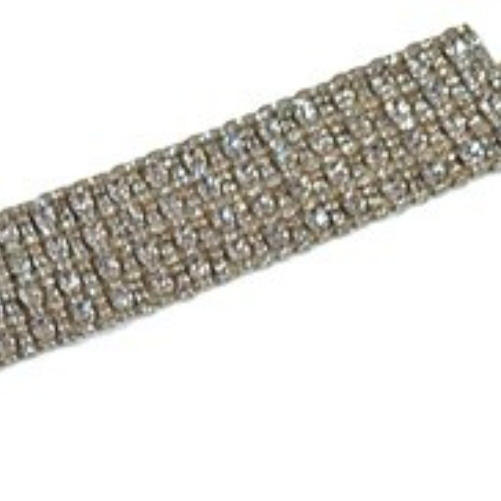 Silver Rhinestone Very Bright Bracelet - Picture 2 of 9
